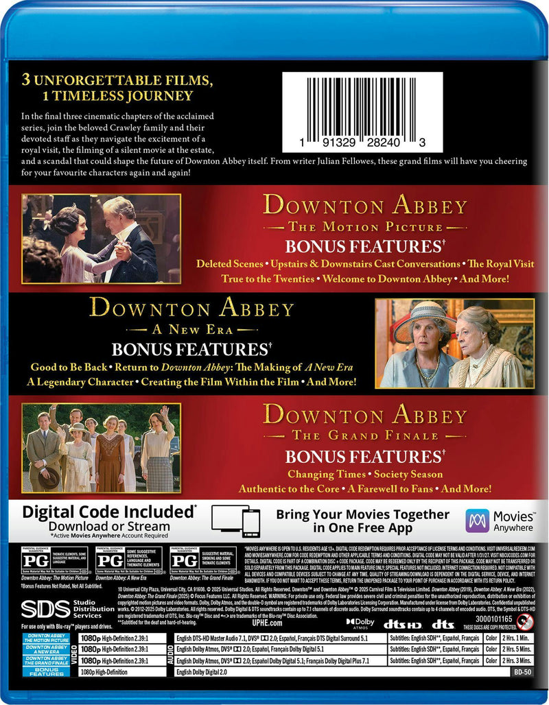 Downton Abbey 3-Film Collection (Blu-ray + Digital) [Blu-ray]