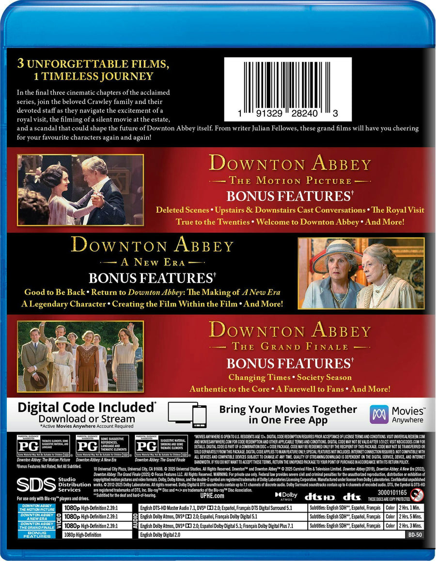 Downton Abbey 3-Film Collection (Blu-ray + Digital) [Blu-ray]