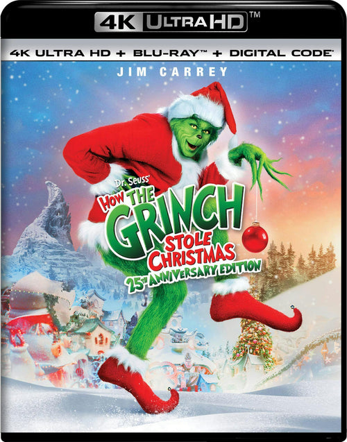 Dr Seuss How The Grinch Stole Christmas - 25th Anniversary Edition (4K Ultra HD + Blu-ray + Digital) [UHD]