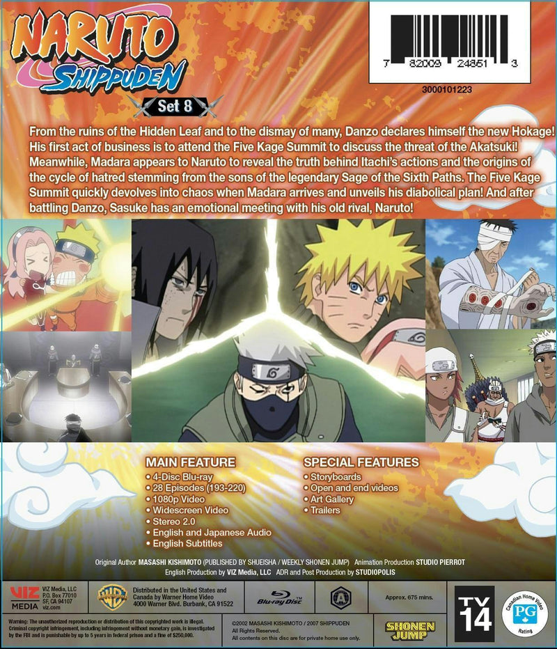 Naruto Shippuden Set 8 [Blu-ray]