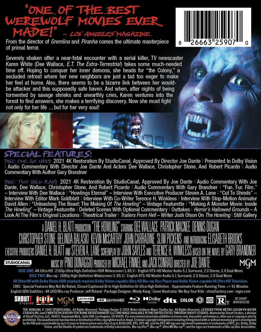 The Howling (Limited Edition 4K Steelbook + Blu-ray) [UHD]