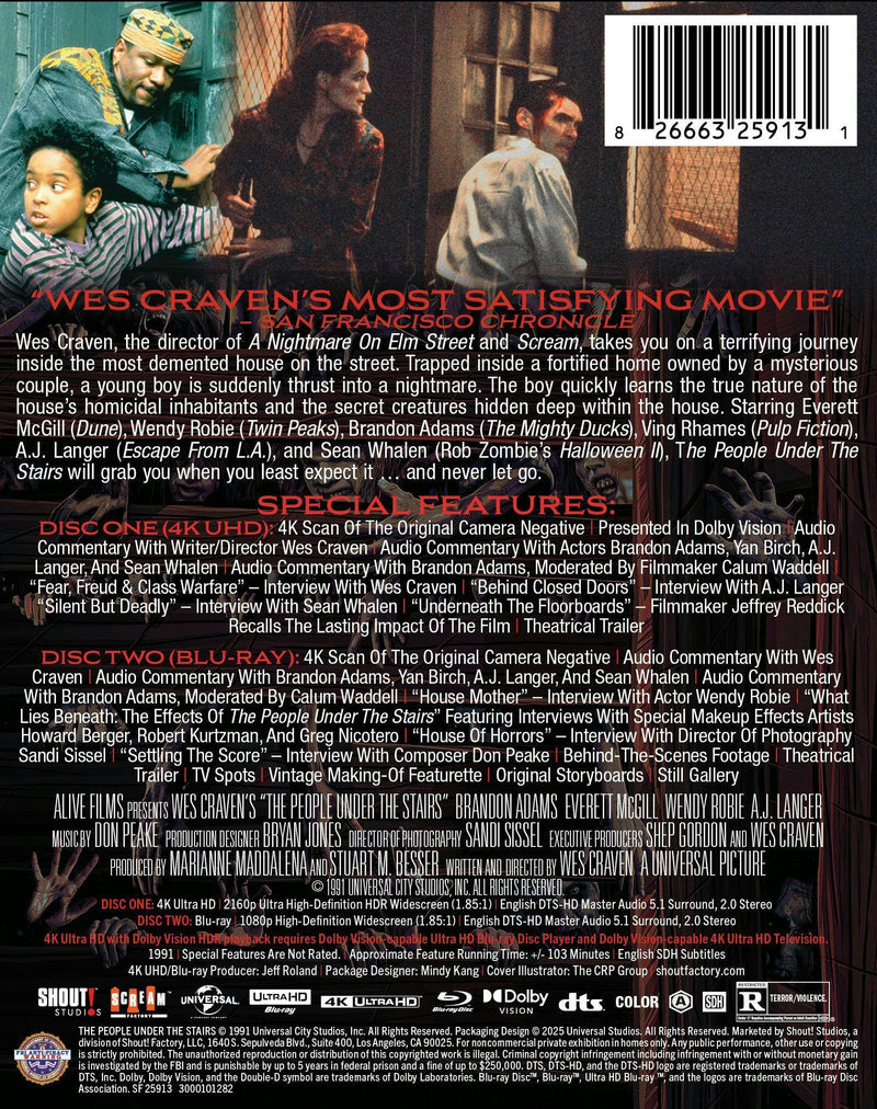 The People Under the Stairs (Limited Edition 4K Ultra HD Steelbook + Blu-ray) [UHD]