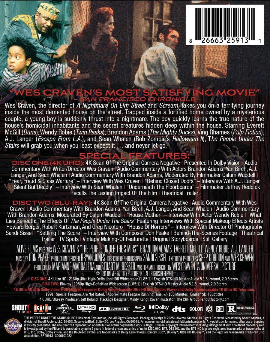 The People Under the Stairs (Limited Edition 4K Ultra HD Steelbook + Blu-ray) [UHD]