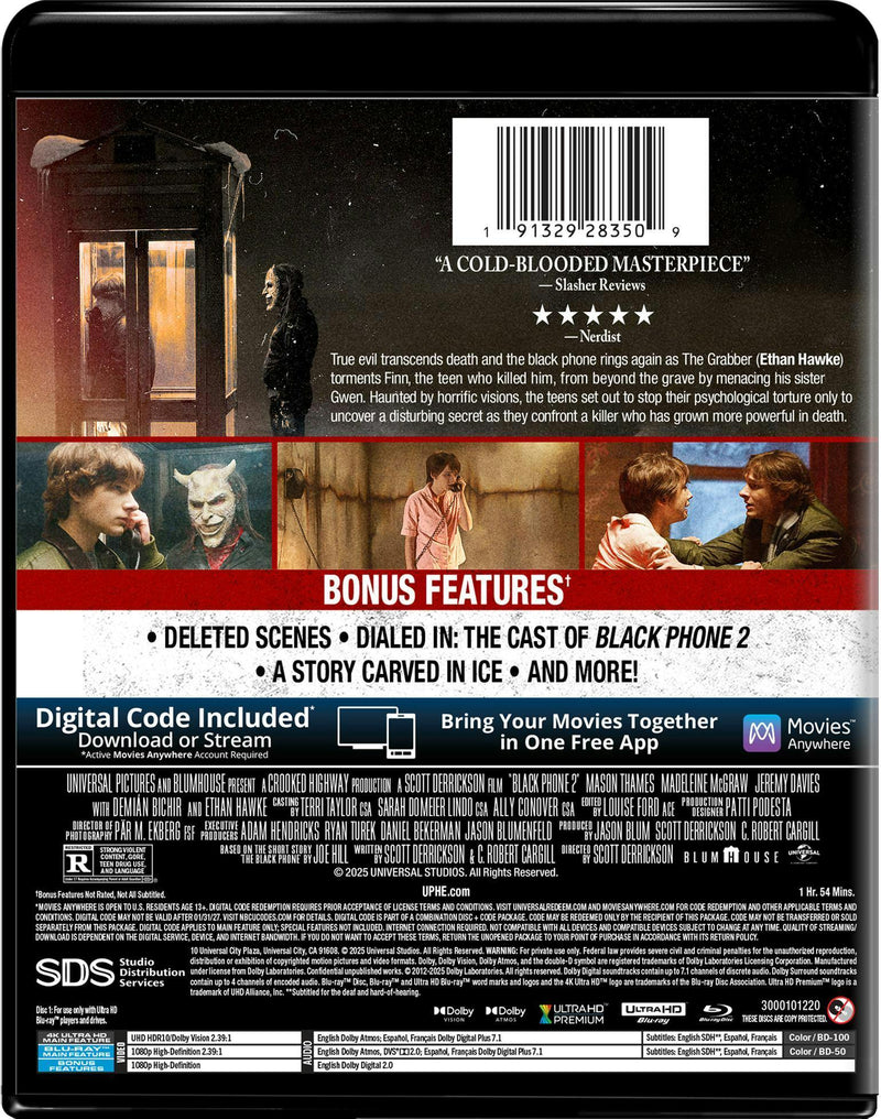Black Phone 2 (4K Ultra HD + Blu-ray + Digital) [UHD]