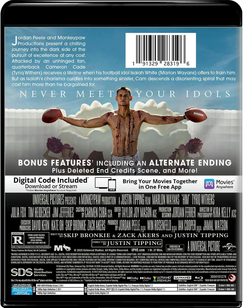 HIM - Collector's Edition 4K Ultra HD + Blu-ray + Digital (4K Ultra HD + Blu-ray + Digital) [UHD]
