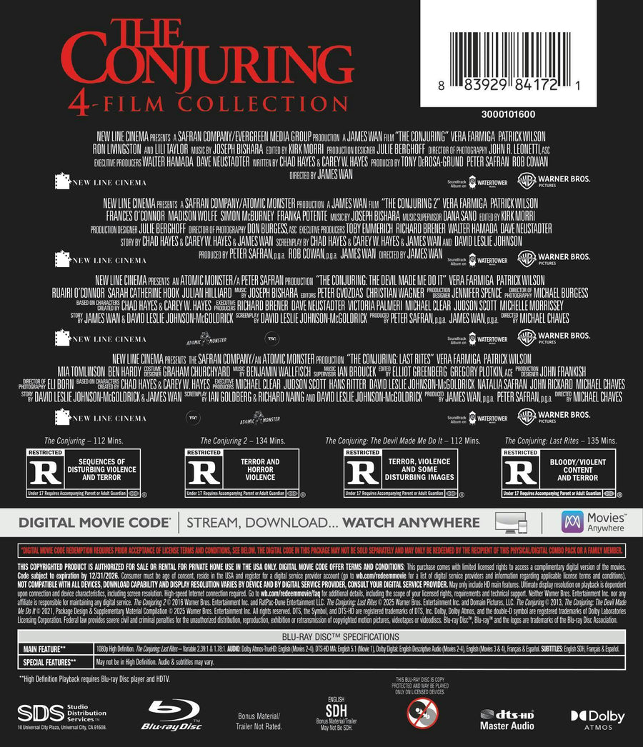 Conjuring, The 4-Film Collection (Blu-ray + Digital) [Blu-ray]