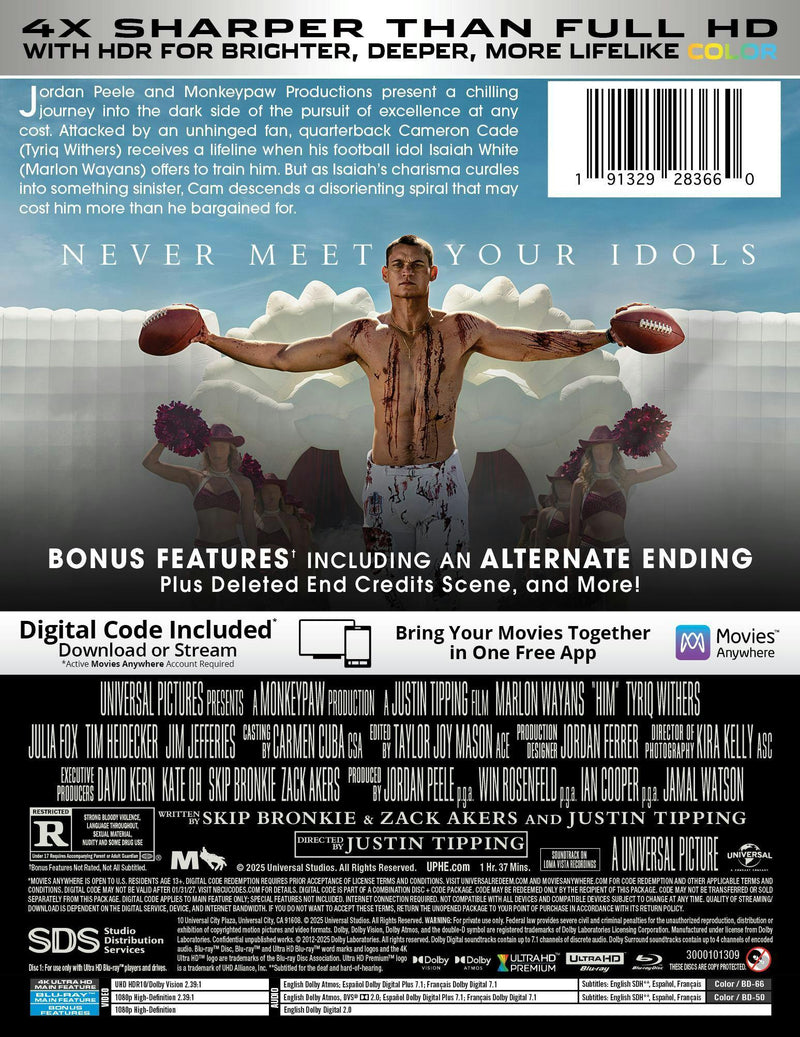 Him (Limited Edition 4K Ultra HD Steelbook + Blu-ray + Digital) [UHD]
