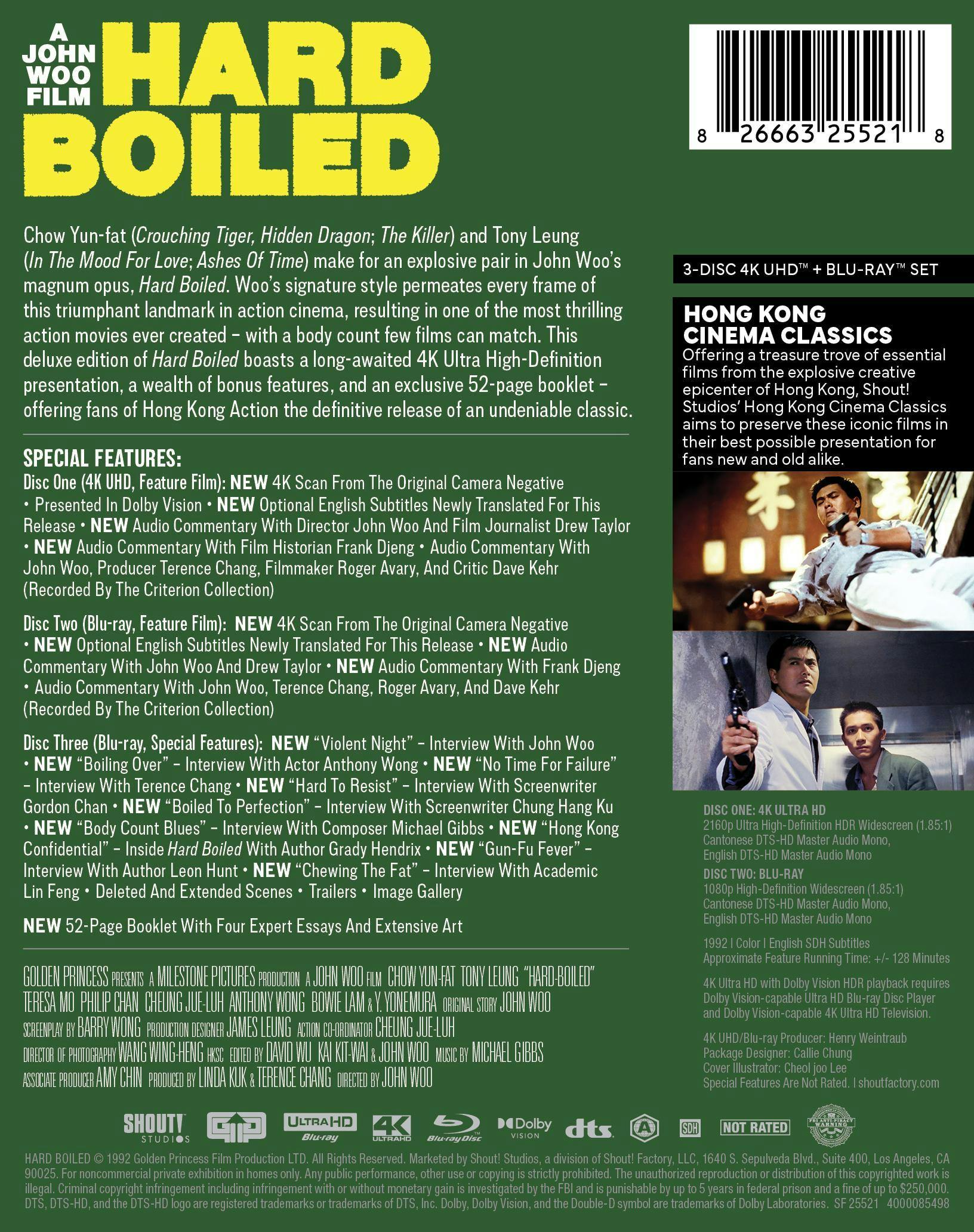Hard Boiled - Deluxe Edition [UHD] – GRUV Entertainment