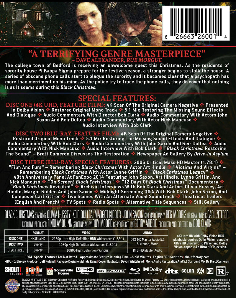 Black Christmas (Collector’s Edition) (Limited Edition 4K Steelbook + Blu-ray) [UHD]