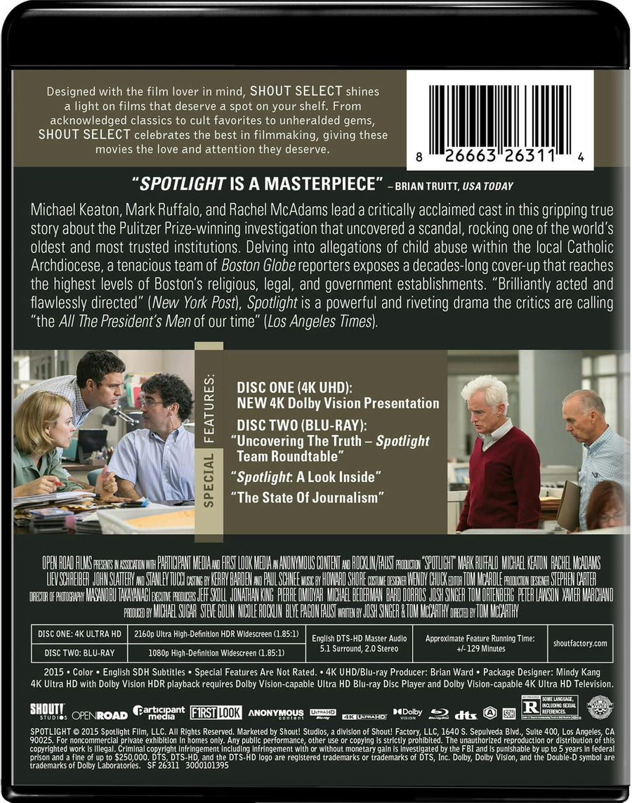 Spotlight - 10th Anniversary Edition (4K Ultra HD + Blu-ray) [UHD]