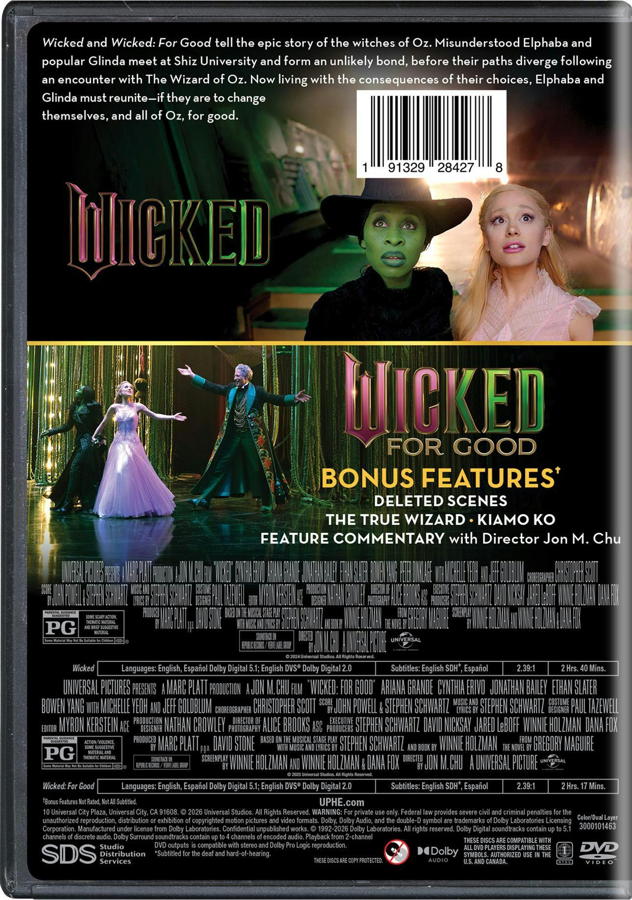 その他 Festivals of the Wicked [DVD] [Import] DVD WICKED: For Good (Region 2) --> Musical CDs, DVDs