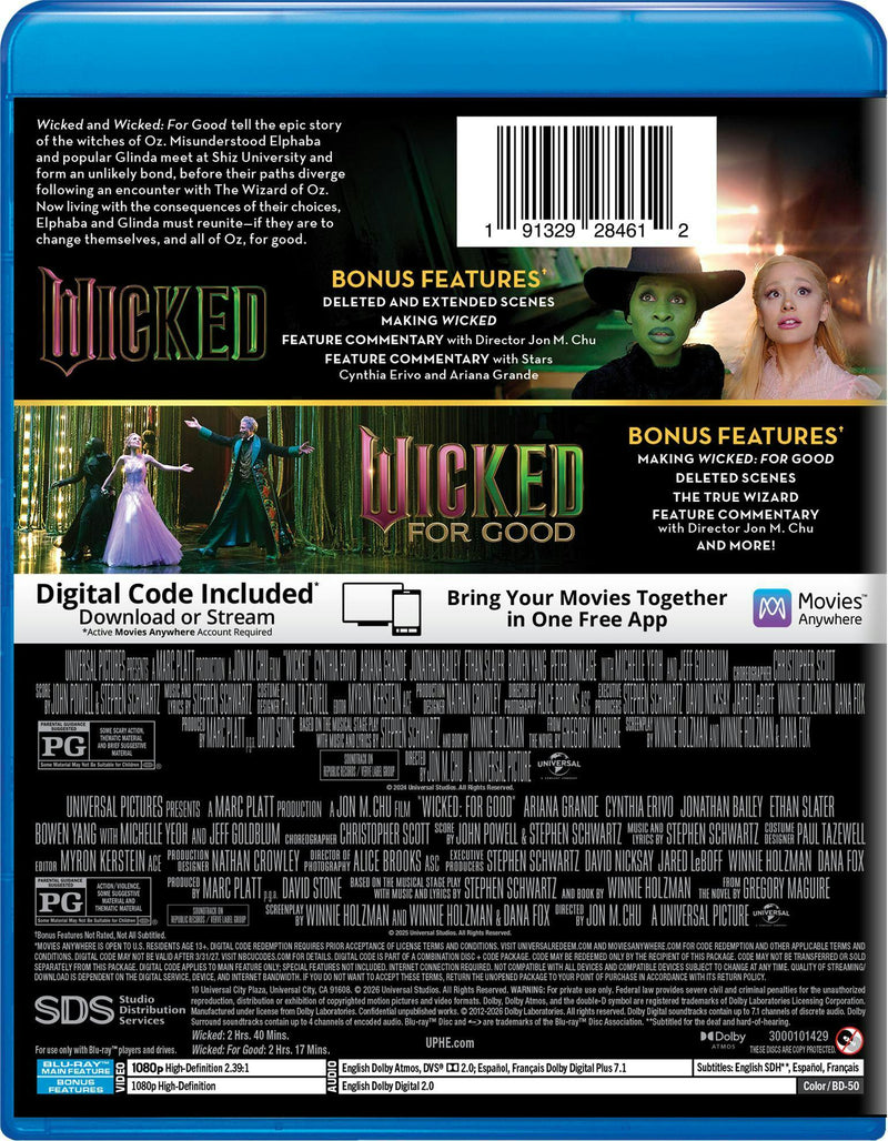 Wicked 2-Film Collection (Blu-ray + Digital) [Blu-ray]