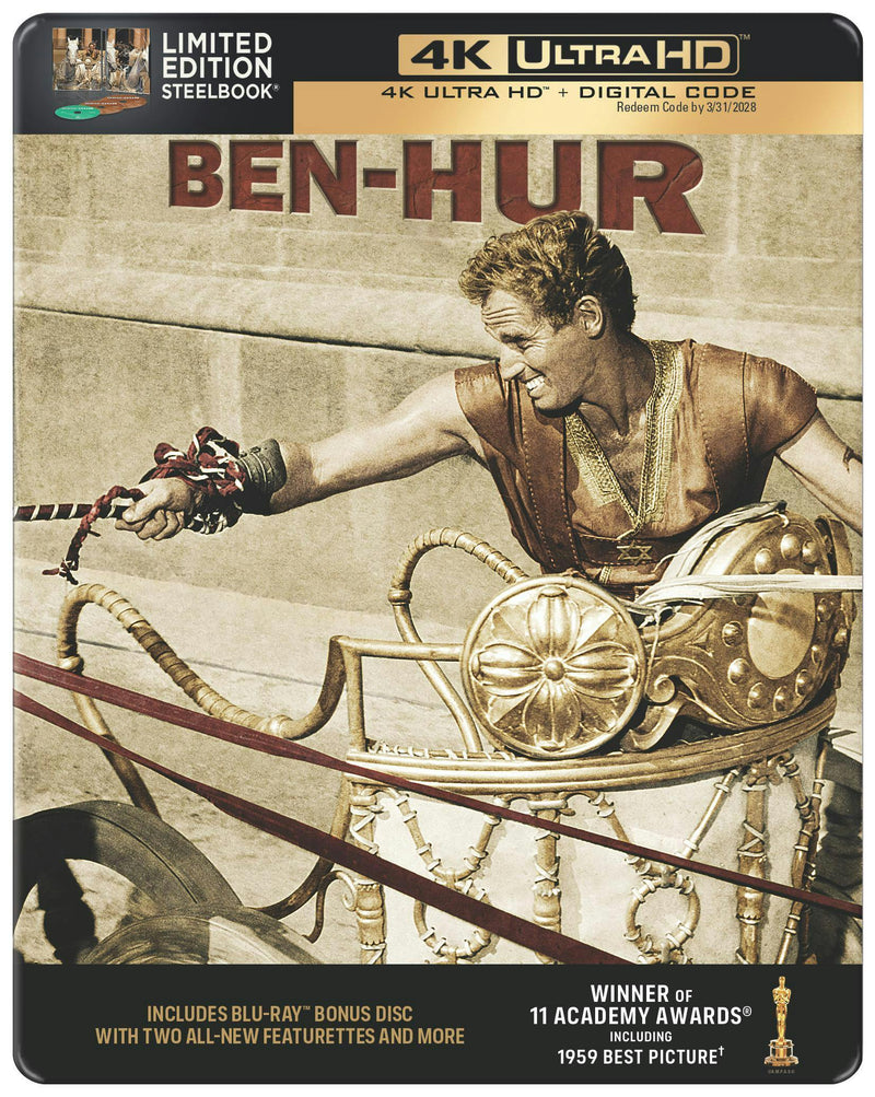 Ben-Hur (Limited Edition 4K Steelbook + Blu-ray + Digital) [UHD]