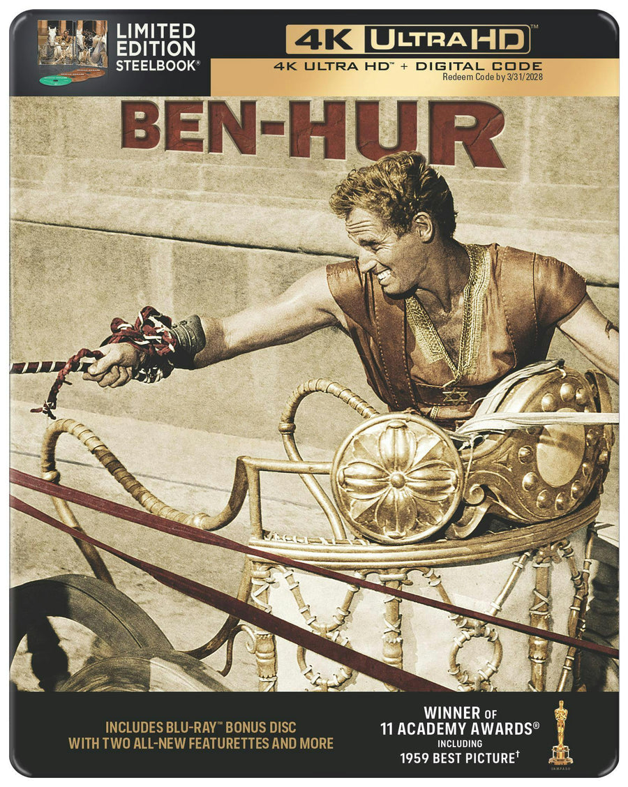 Ben-Hur (Limited Edition 4K Steelbook + Blu-ray + Digital) [UHD]