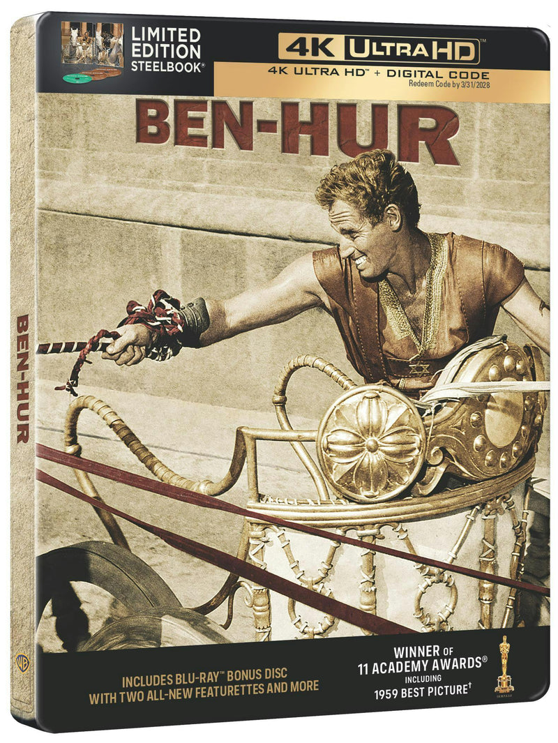 Ben-Hur (Limited Edition 4K Steelbook + Blu-ray + Digital) [UHD]