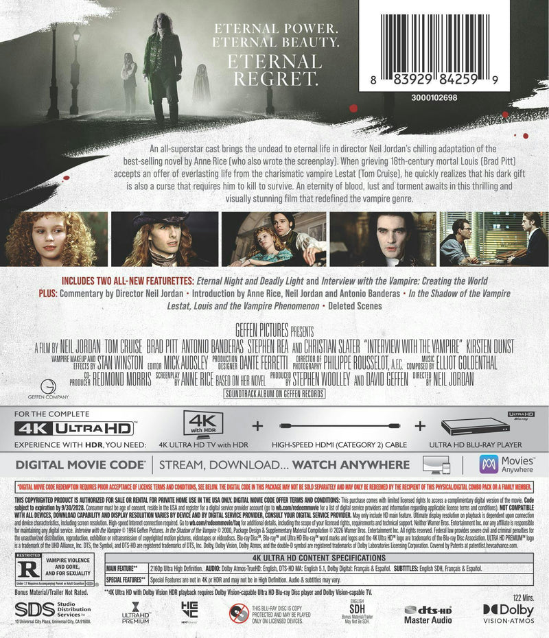 Interview with the Vampire (4K Ultra HD + Digital) [UHD]