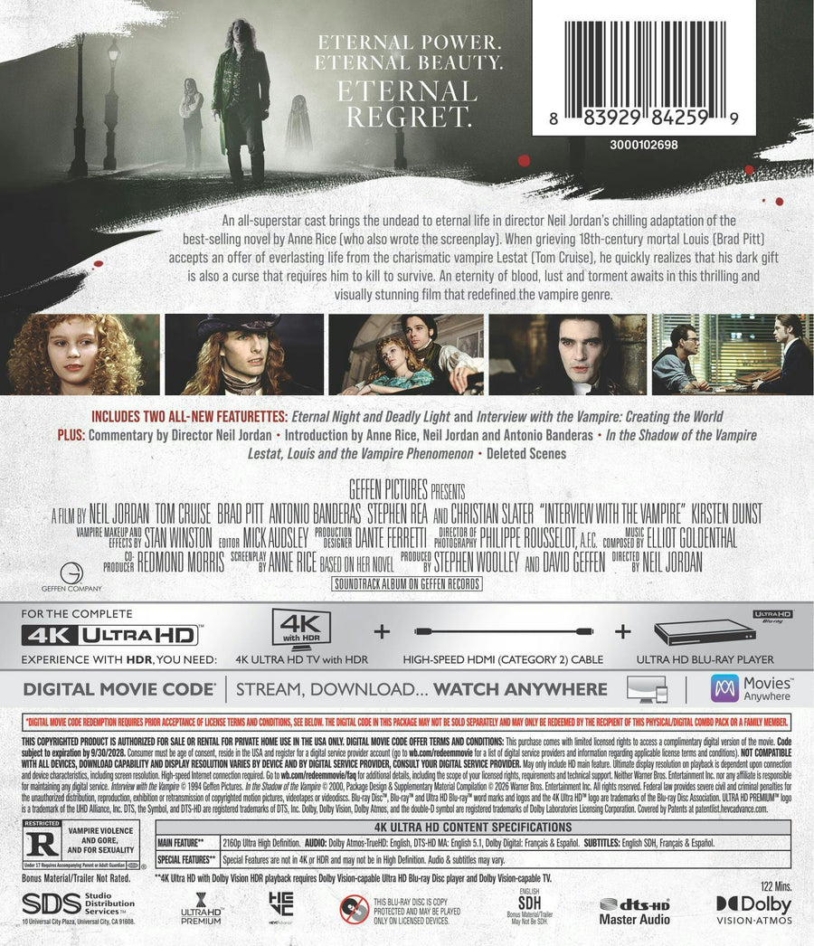 Interview with the Vampire (4K Ultra HD + Digital) [UHD]