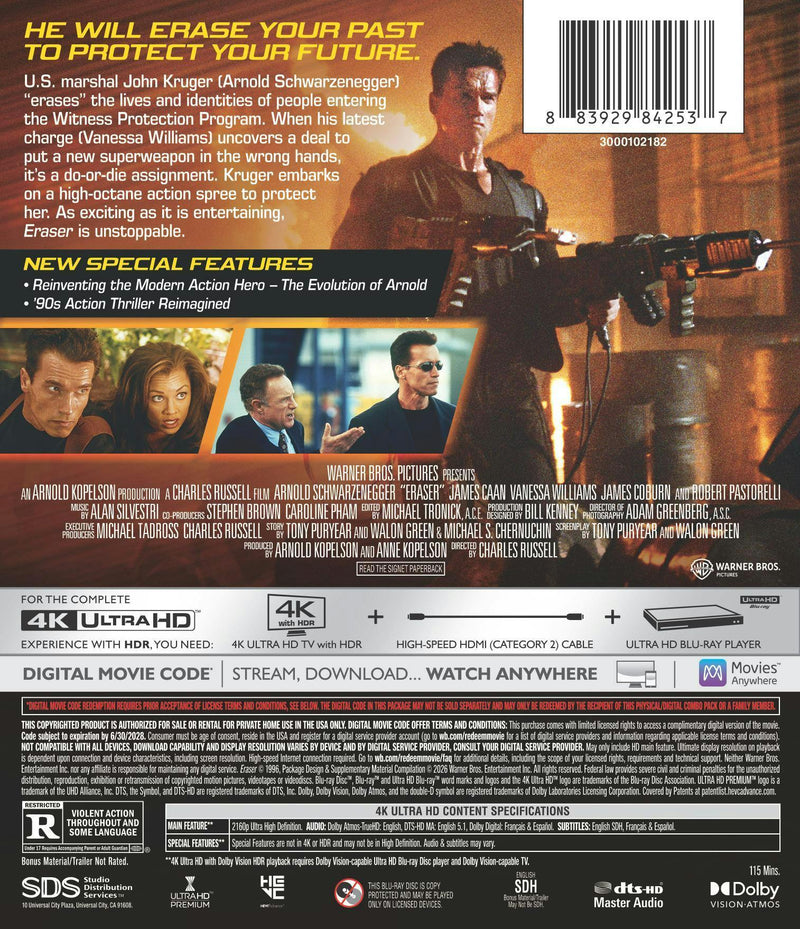 Eraser (4K Ultra HD + Digital) [UHD]