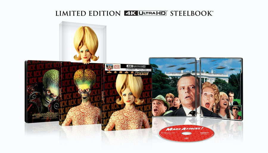 Mars Attacks! (Limited Edition 4K Ultra HD Steelbook + Digital) [UHD]