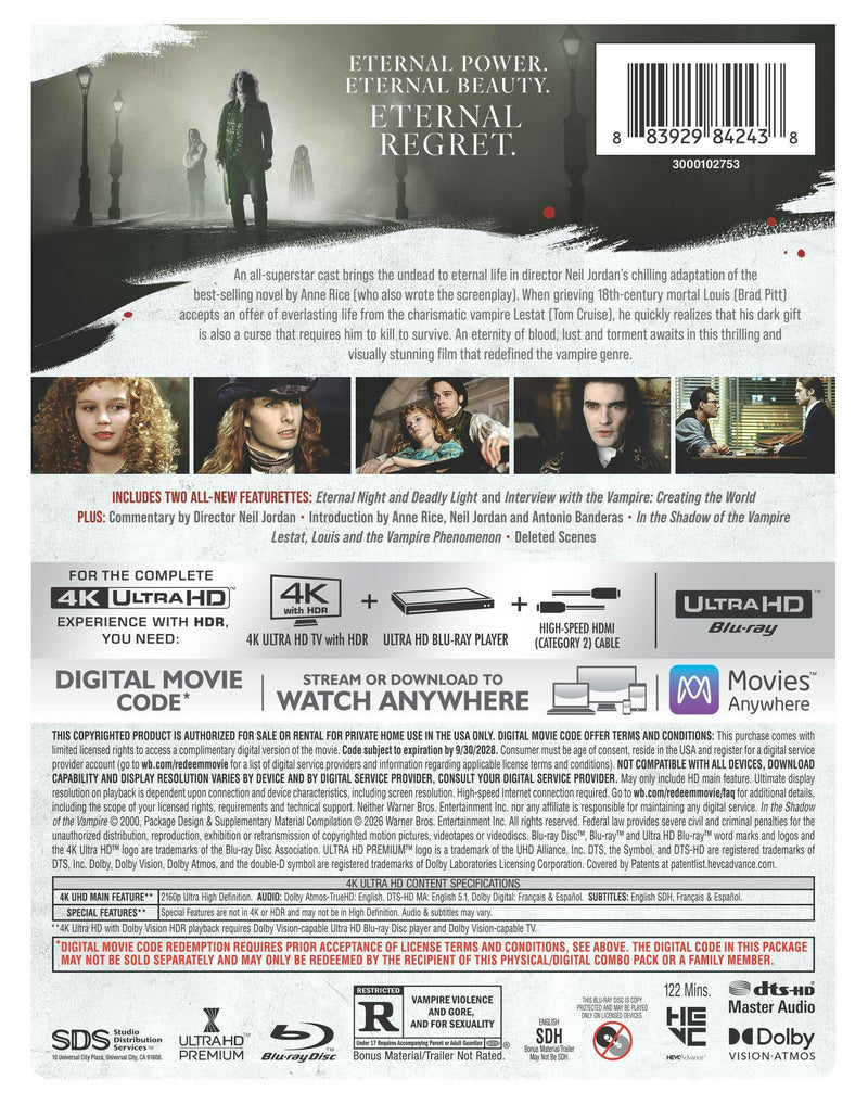 Interview with the Vampire (Limited Edition 4K Ultra HD Steelbook + Digital) [UHD]