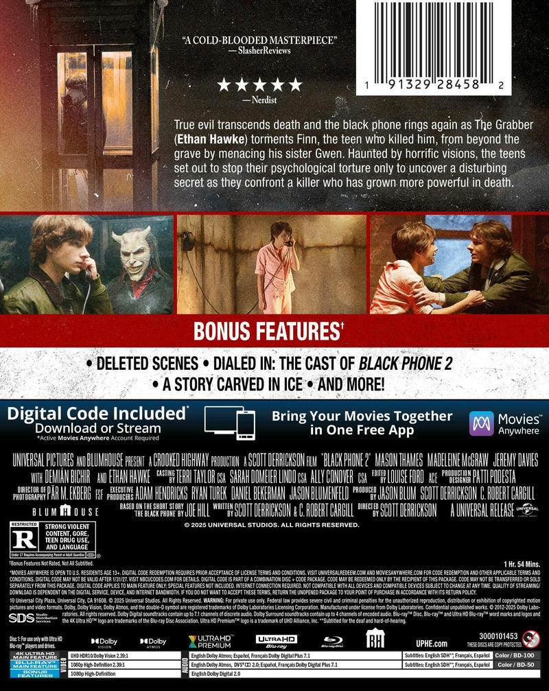Black Phone 2 (Limited Edition 4K Ultra HD Steelbook + Blu-ray) [UHD]