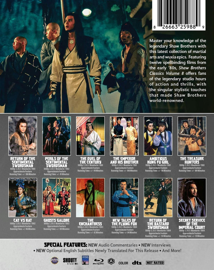 Shaw Brothers Classics, Vol. 8 [Blu-ray]