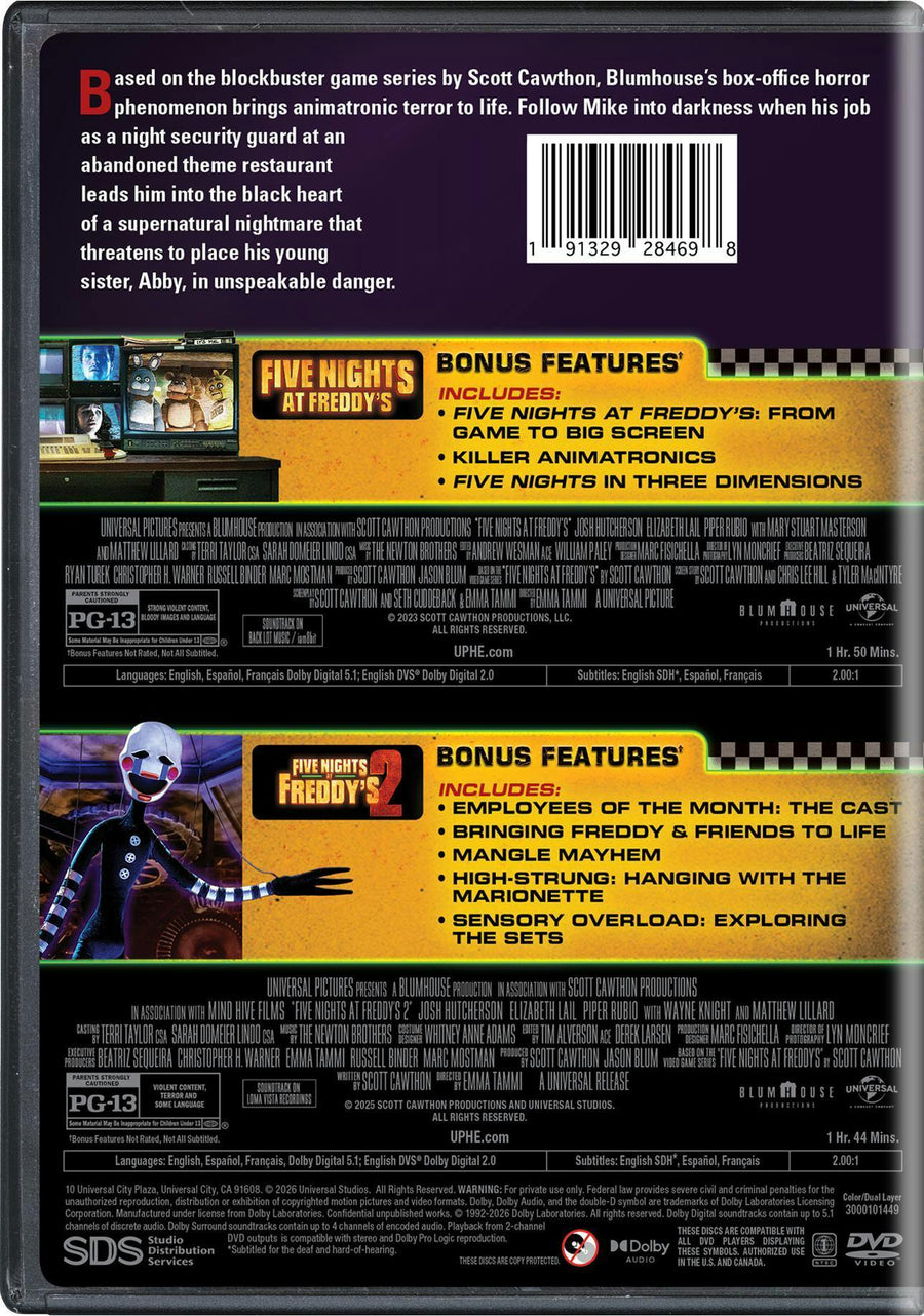 Five Nights at Freddy's: 2-Movie Collection [DVD]