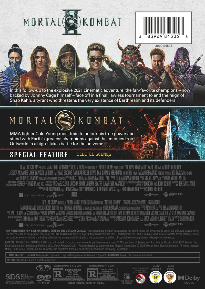 Mortal Kombat 2-Film Collection [DVD]
