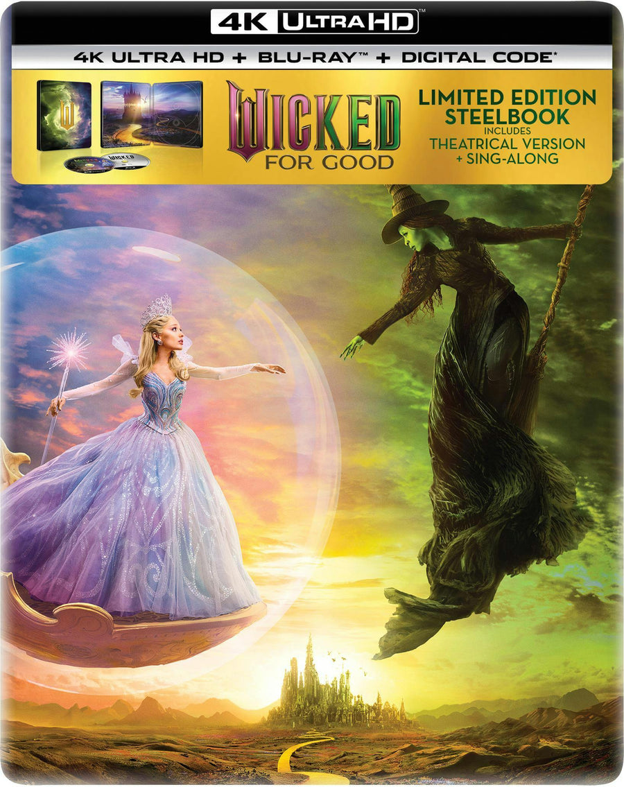 Wicked: For Good (Limited Edition 4K Ultra HD Steelbook + Blu-ray + Digital) [UHD]