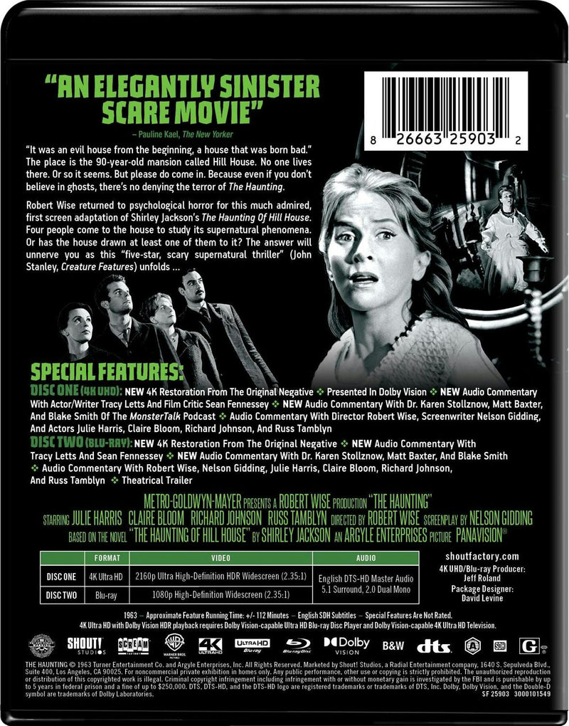 The Haunting (1963) (Collector's Edition 4K Ultra HD + Blu-ray) [UHD]
