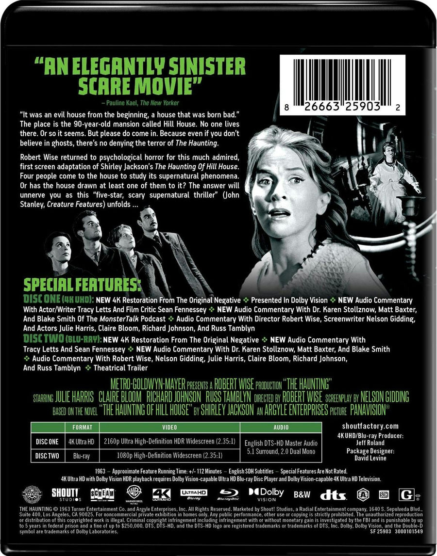 The Haunting (1963) (Collector's Edition 4K Ultra HD + Blu-ray) [UHD]