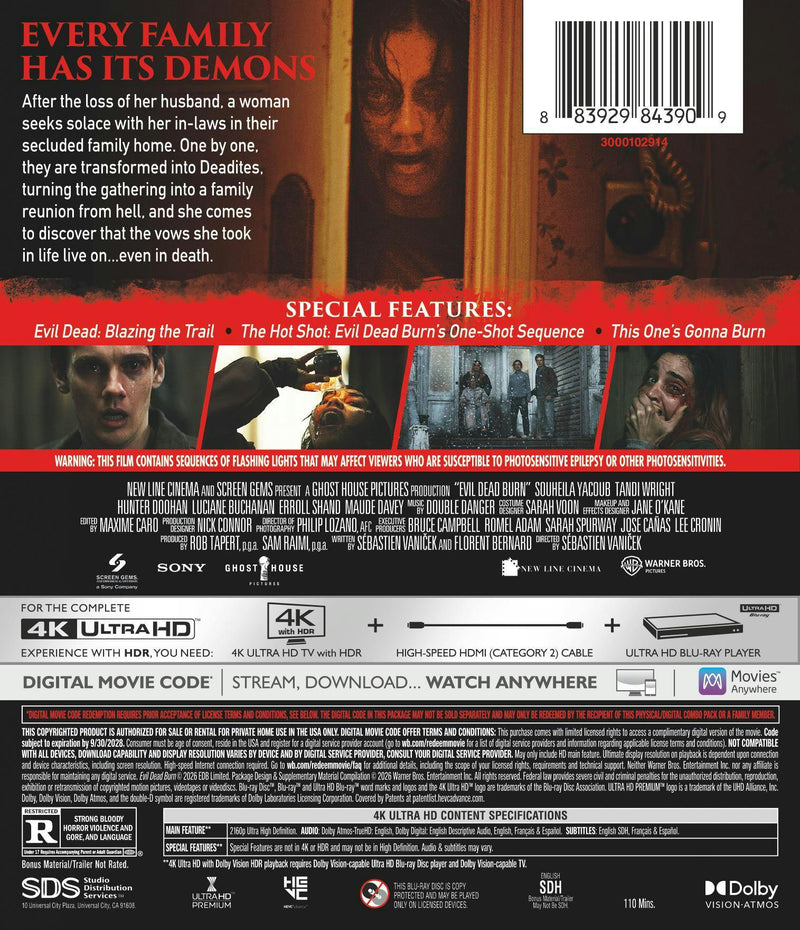 Evil Dead Burn (4K Ultra HD + Digital) [UHD]