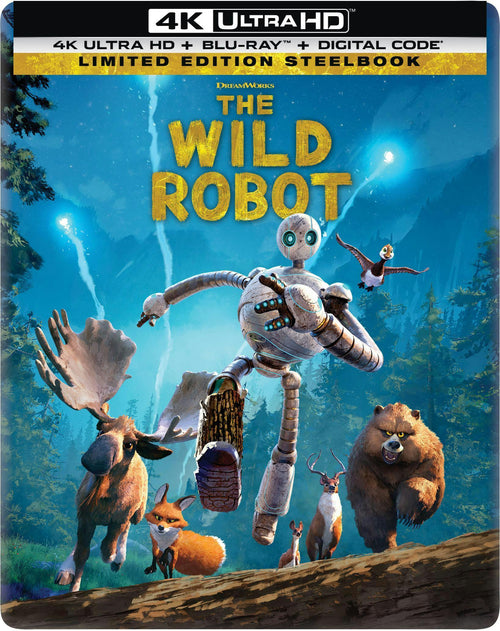 The Wild Robot (Limited Edition Steelbook 4K Ultra HD + Blu-ray + Digital) [UHD]