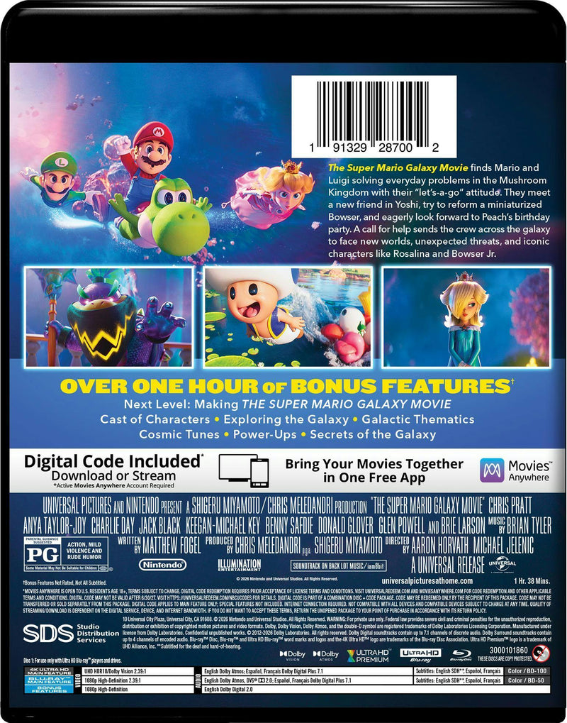 The Super Mario Galaxy Movie (4K Ultra HD + Blu-ray + Digital) [UHD]