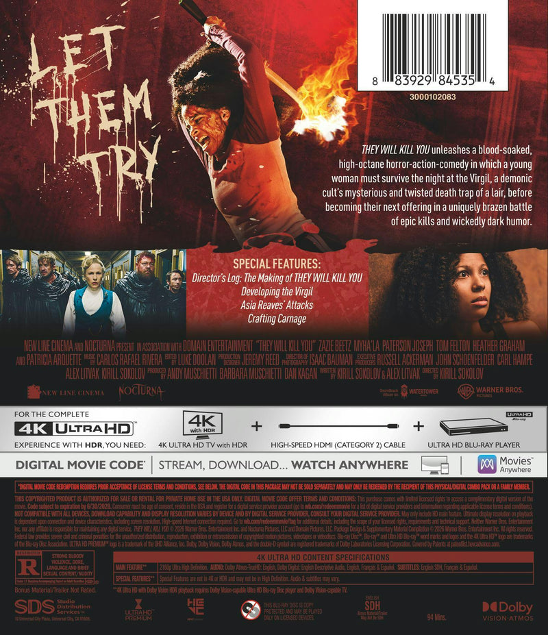 They Will Kill You (4K Ultra HD + Digital) [UHD]