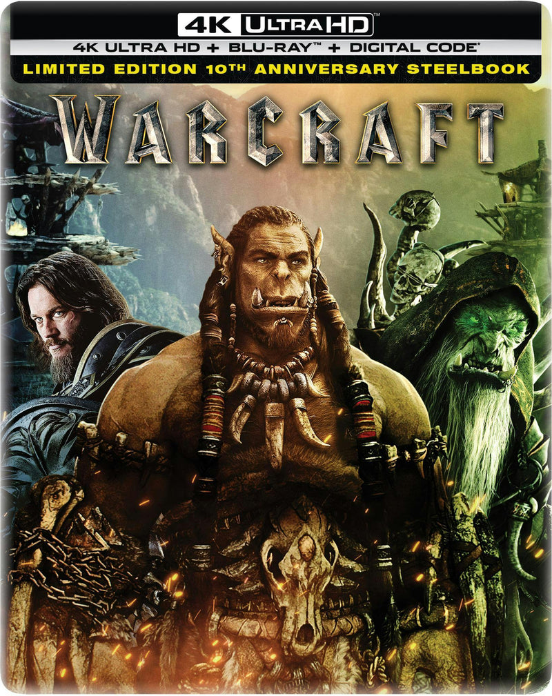 Warcraft - 10th Anniversary (Limited Edition 4K Ultra HD Steelbook + Blu-ray + Digital) [UHD]