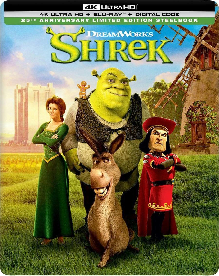 Shrek - 25th Anniversary Edition (Limited Edition 4K Ultra HD Steelbook + Blu-ray + Digital) [UHD]