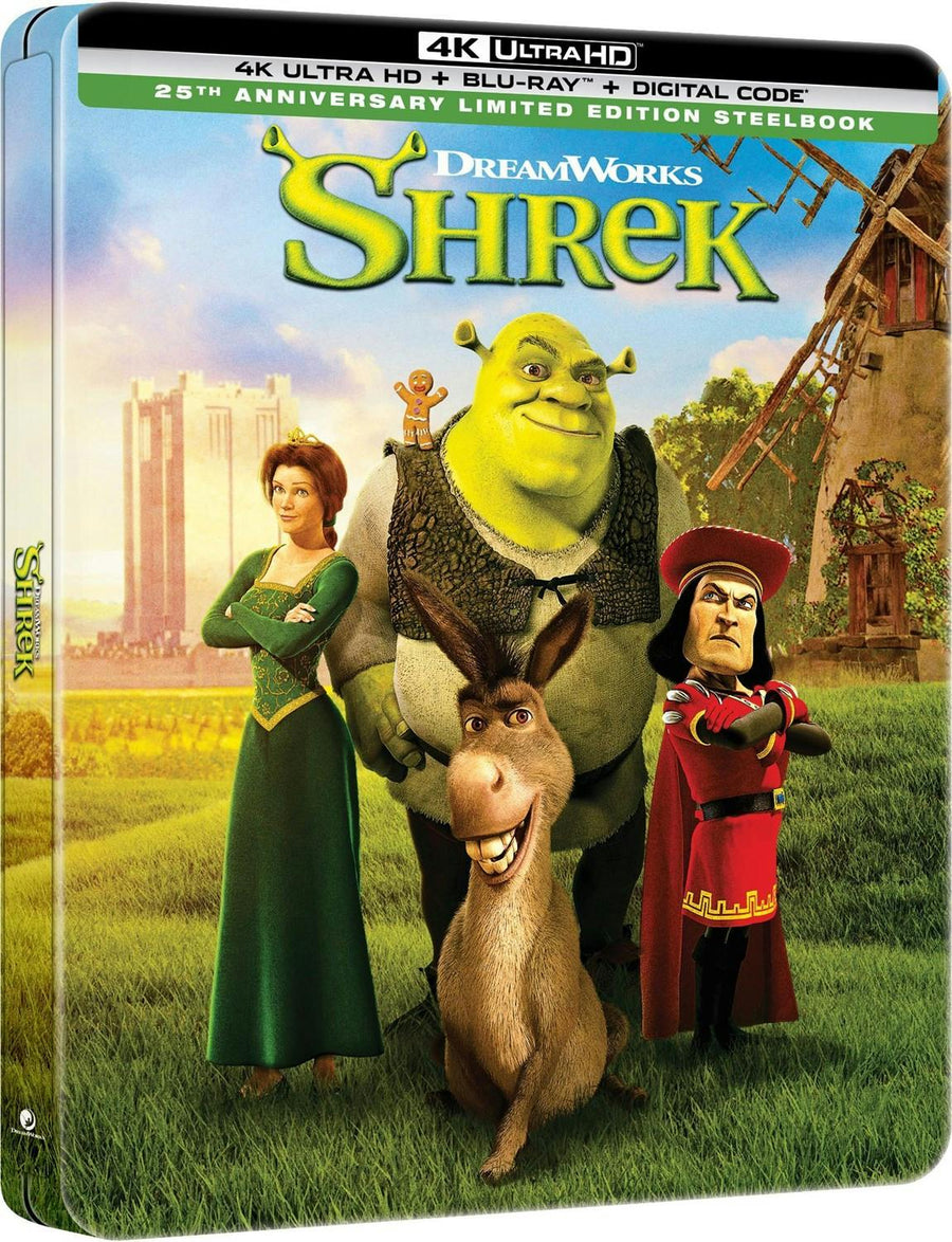 Shrek - 25th Anniversary Edition (Limited Edition 4K Ultra HD Steelbook + Blu-ray + Digital) [UHD]