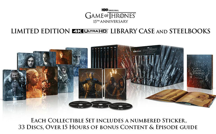 Game of Thrones: The Complete Collection (8 4K Ultra HD Steelbooks in Library Case) [UHD]