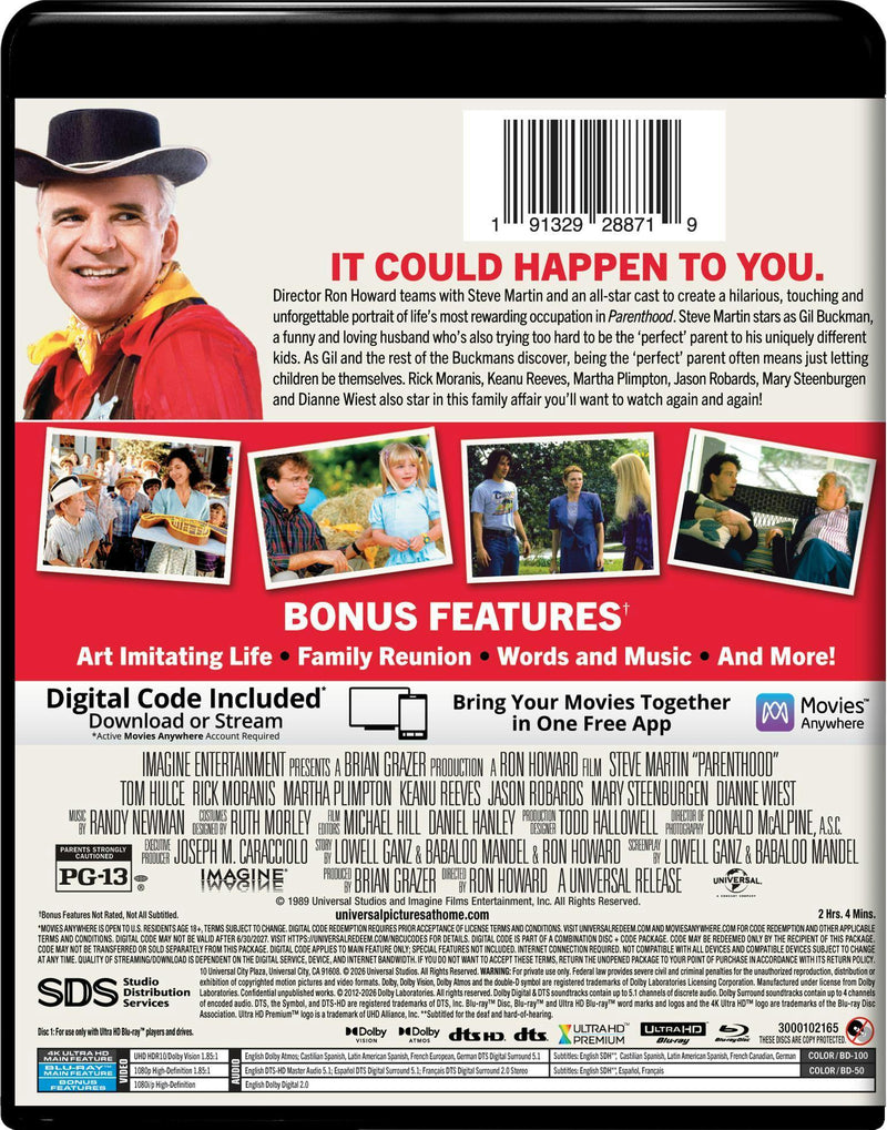 Parenthood (4K Ultra HD + Blu-ray + Digital) [UHD]