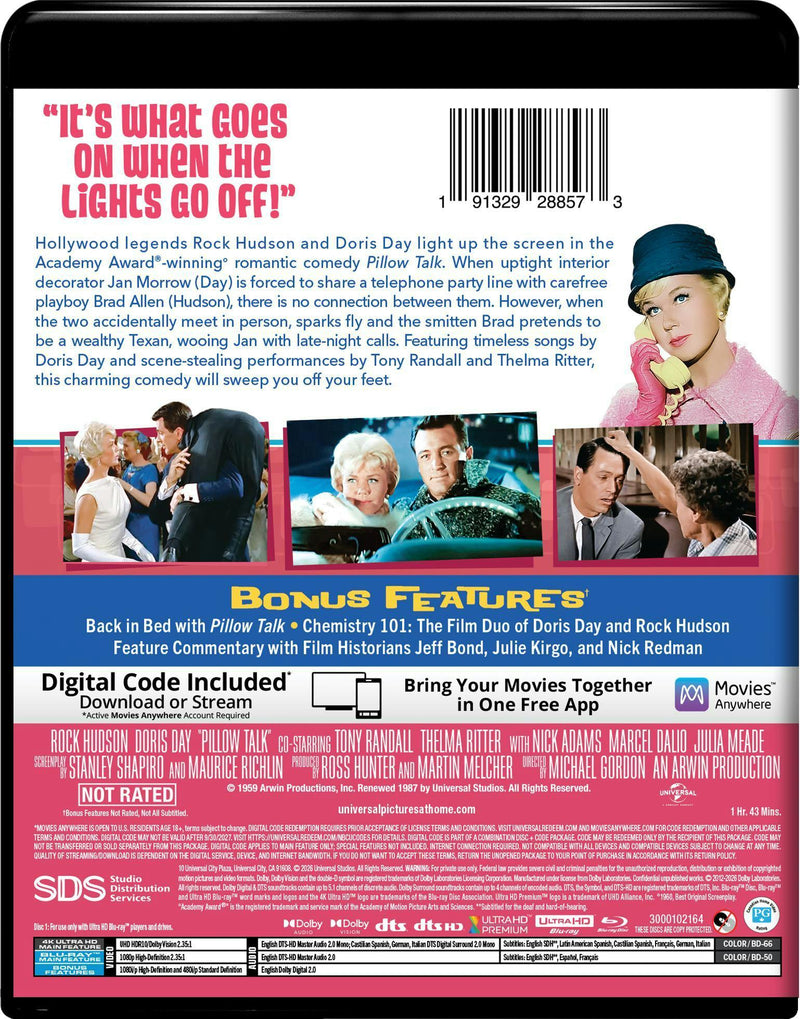 Pillow Talk (4K Ultra HD + Blu-ray + Digital) [UHD]