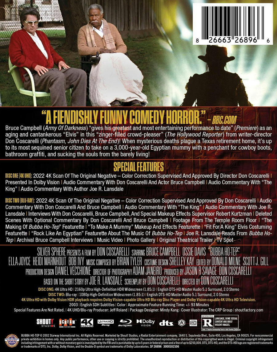 Bubba Ho-Tep (Limited Edition 4K Ultra HD Steelbook + Blu-ray) [UHD]