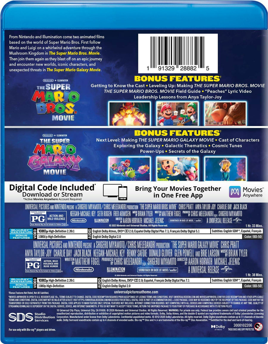 The Super Mario 2-Movie Collection [Blu-ray]