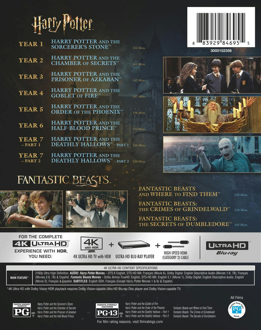 Wizarding World 11-Film Collection [UHD]