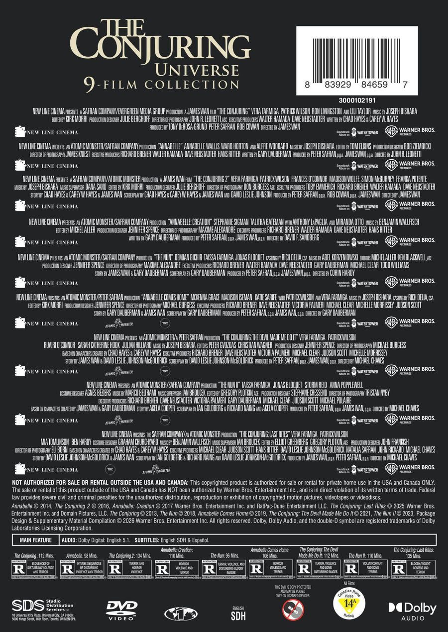 The Conjuring Universe 9-Film Collection [DVD]