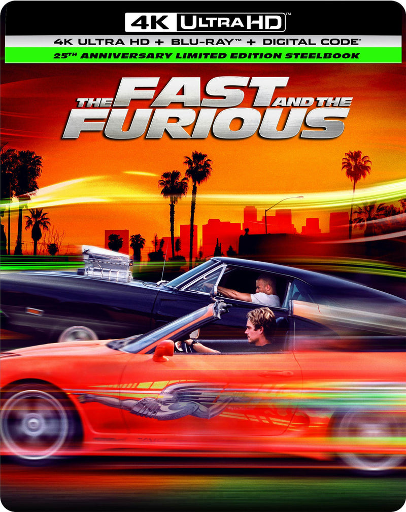 The Fast and The Furious 25th Anniversary (Limited Edition 4K Ultra HD Steelbook + Blu-ray + Digital) [UHD]