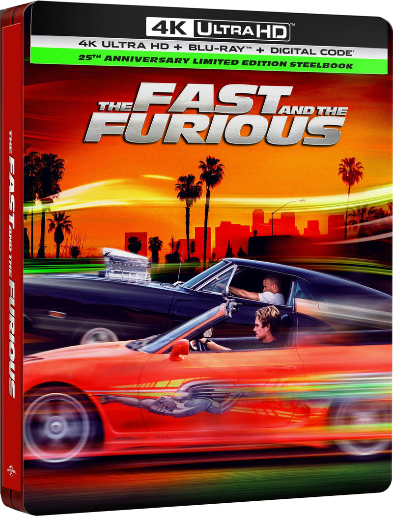 The Fast and The Furious 25th Anniversary (Limited Edition 4K Ultra HD Steelbook + Blu-ray + Digital) [UHD]