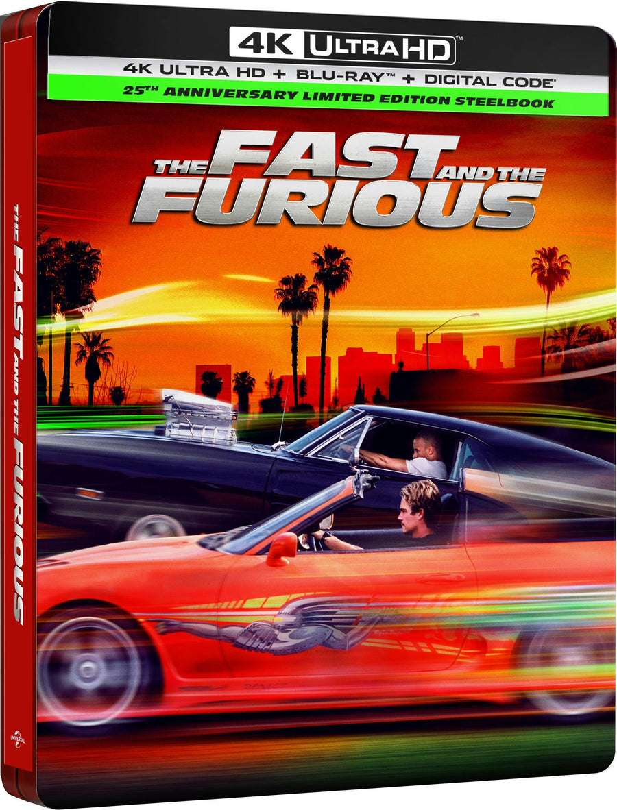 The Fast and The Furious 25th Anniversary (Limited Edition 4K Ultra HD Steelbook + Blu-ray + Digital) [UHD]