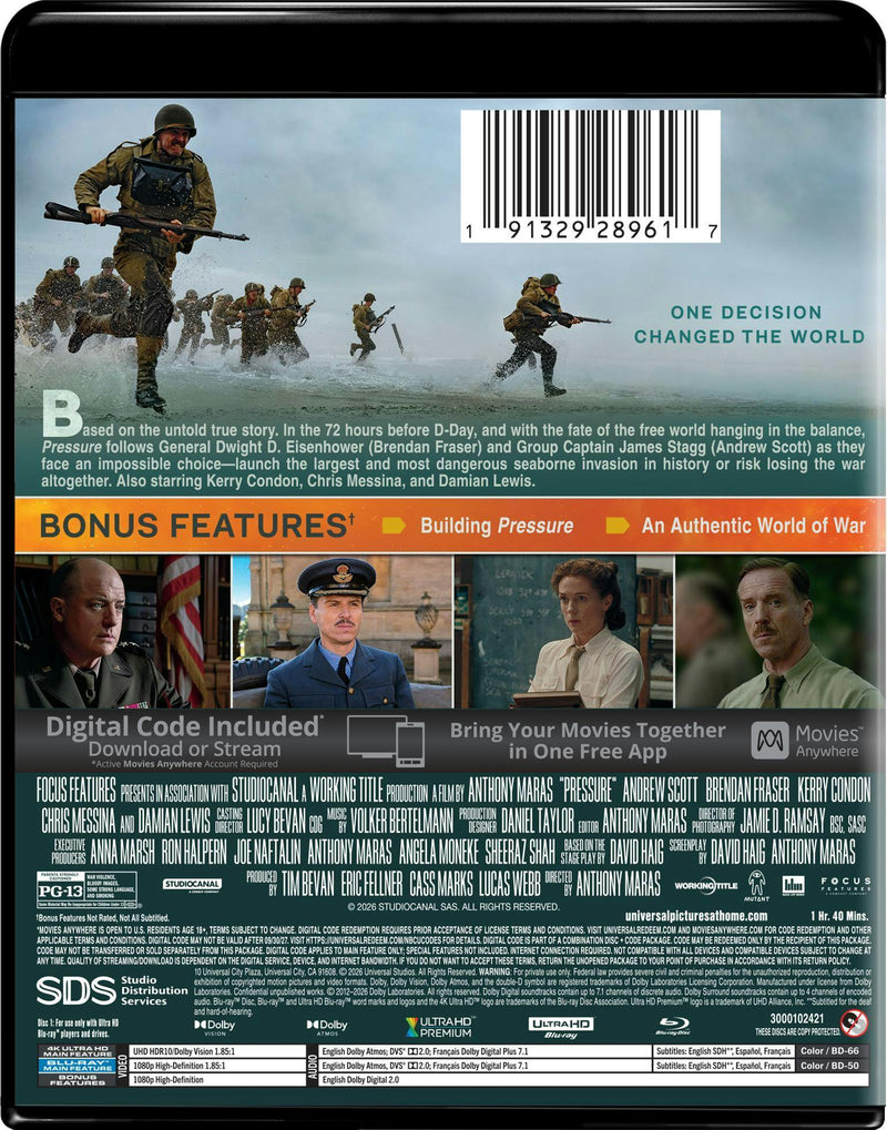 Pressure (4K Ultra HD + Blu-ray + Digital) [UHD]