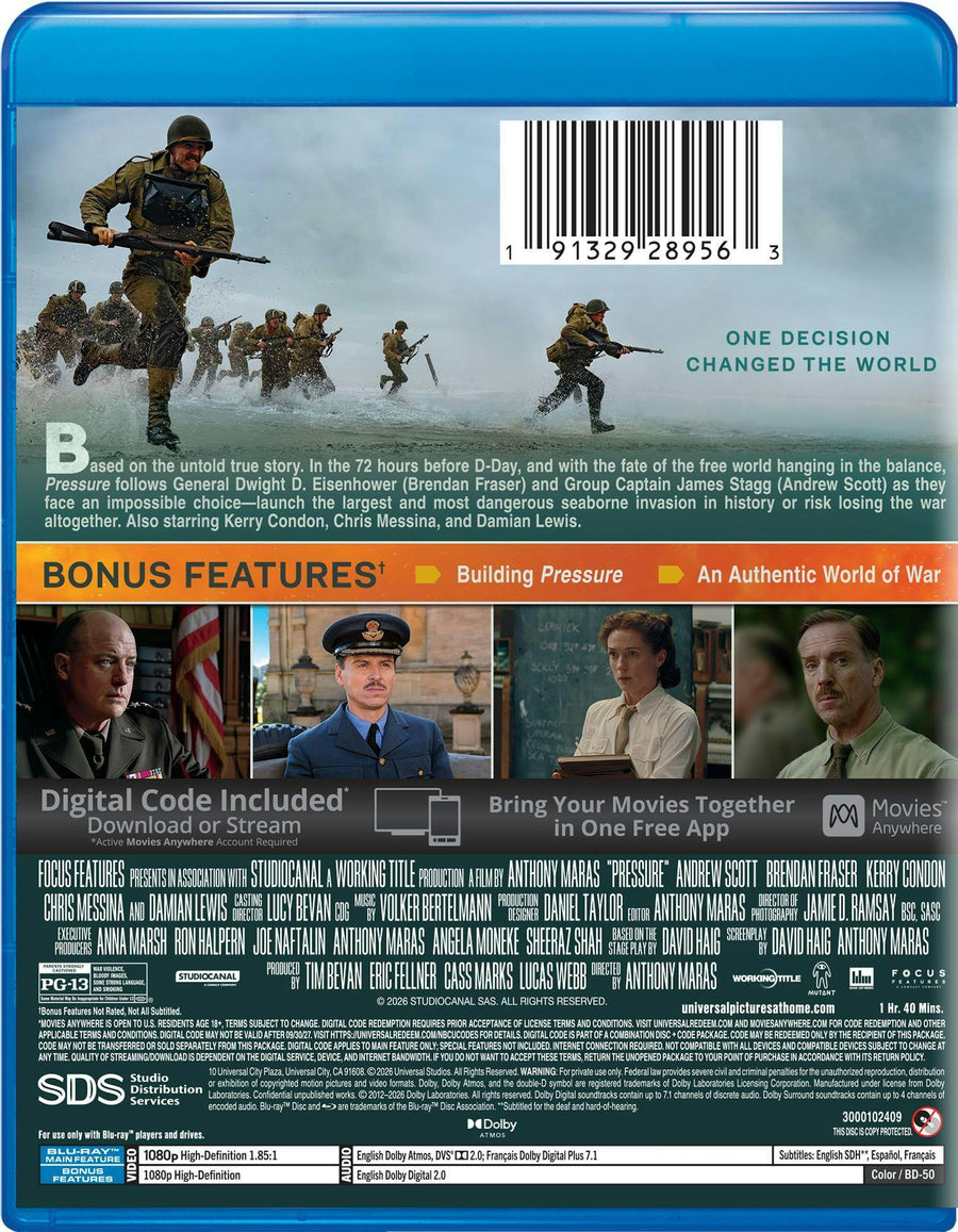 Pressure (Blu-ray + Digital) [Blu-ray]